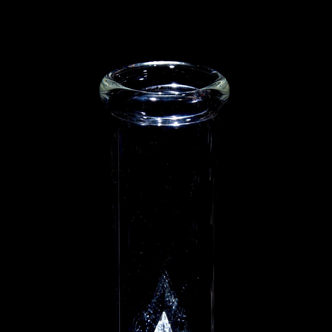 Bishop Slitted Fixed 4 Straight Tube w/ 4-hole Slide - Clear - 18mm Male
