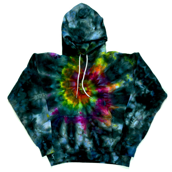 Medium Tie Dye Sweatshirt - Charcoal/Rainbow Swirl