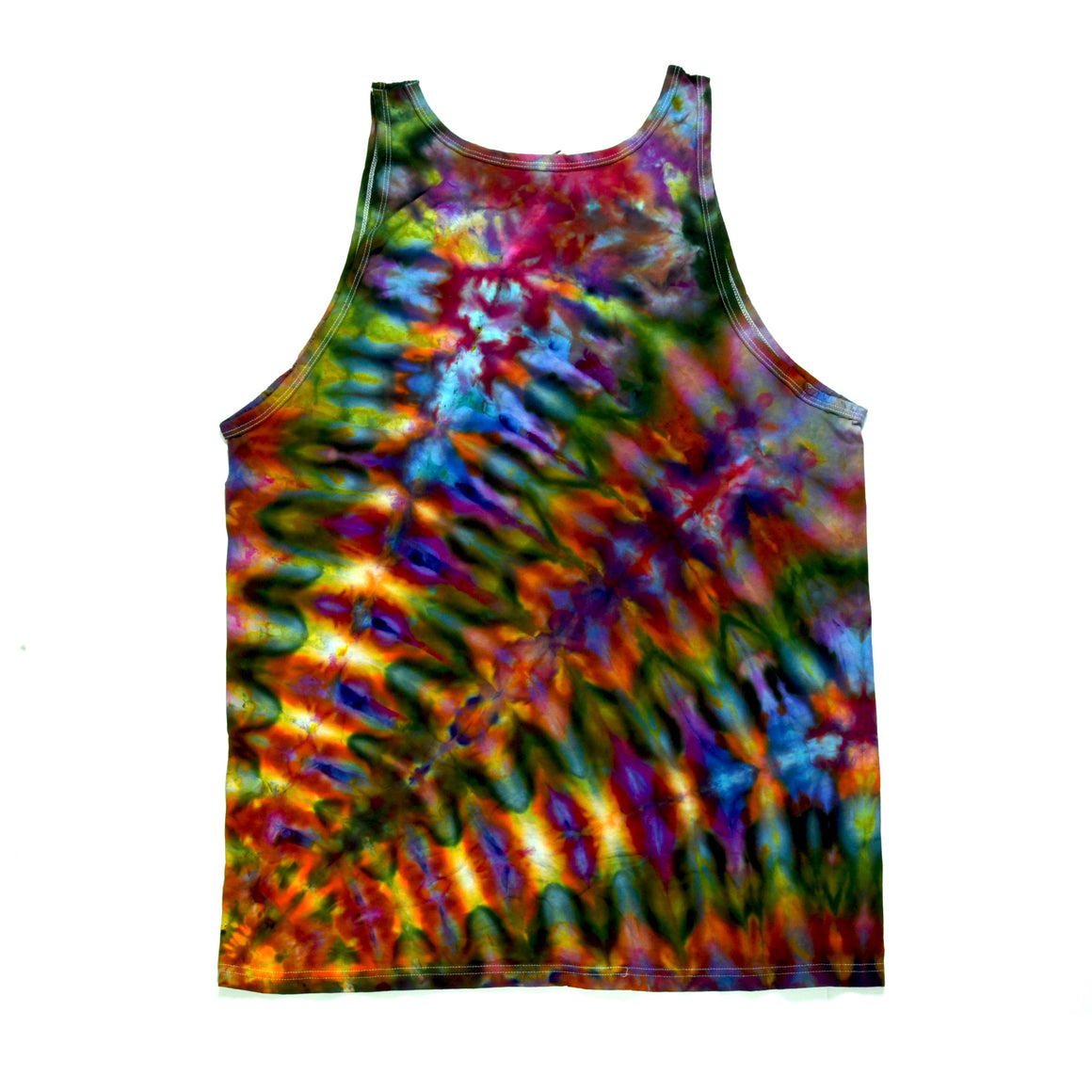 XL Tie Dye Tanktop - Rainbow Ripple Tech