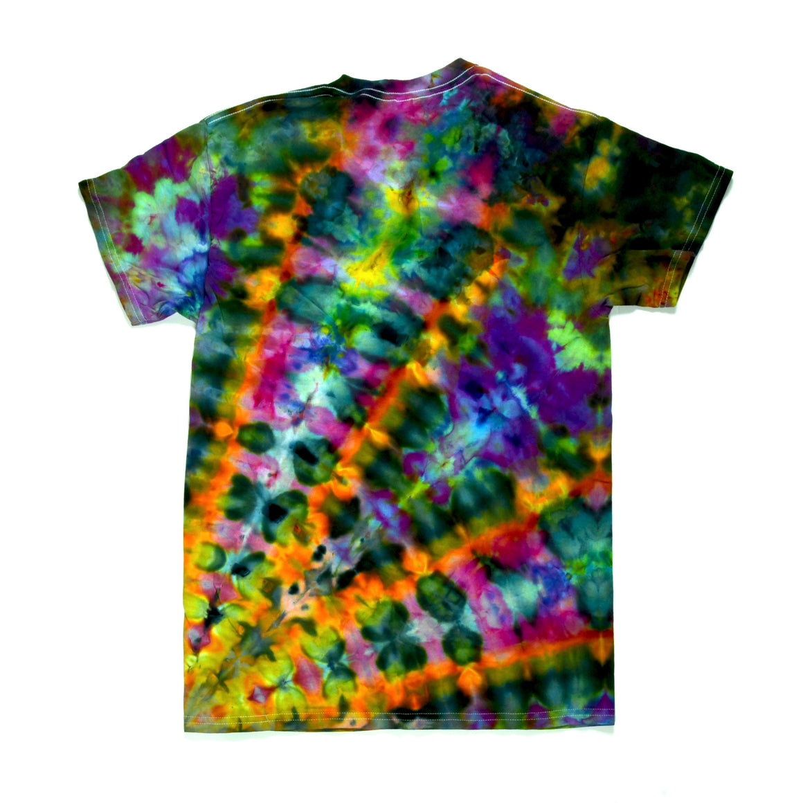 Medium Tie Dye T-Shirt - Full Rainbow Ripple