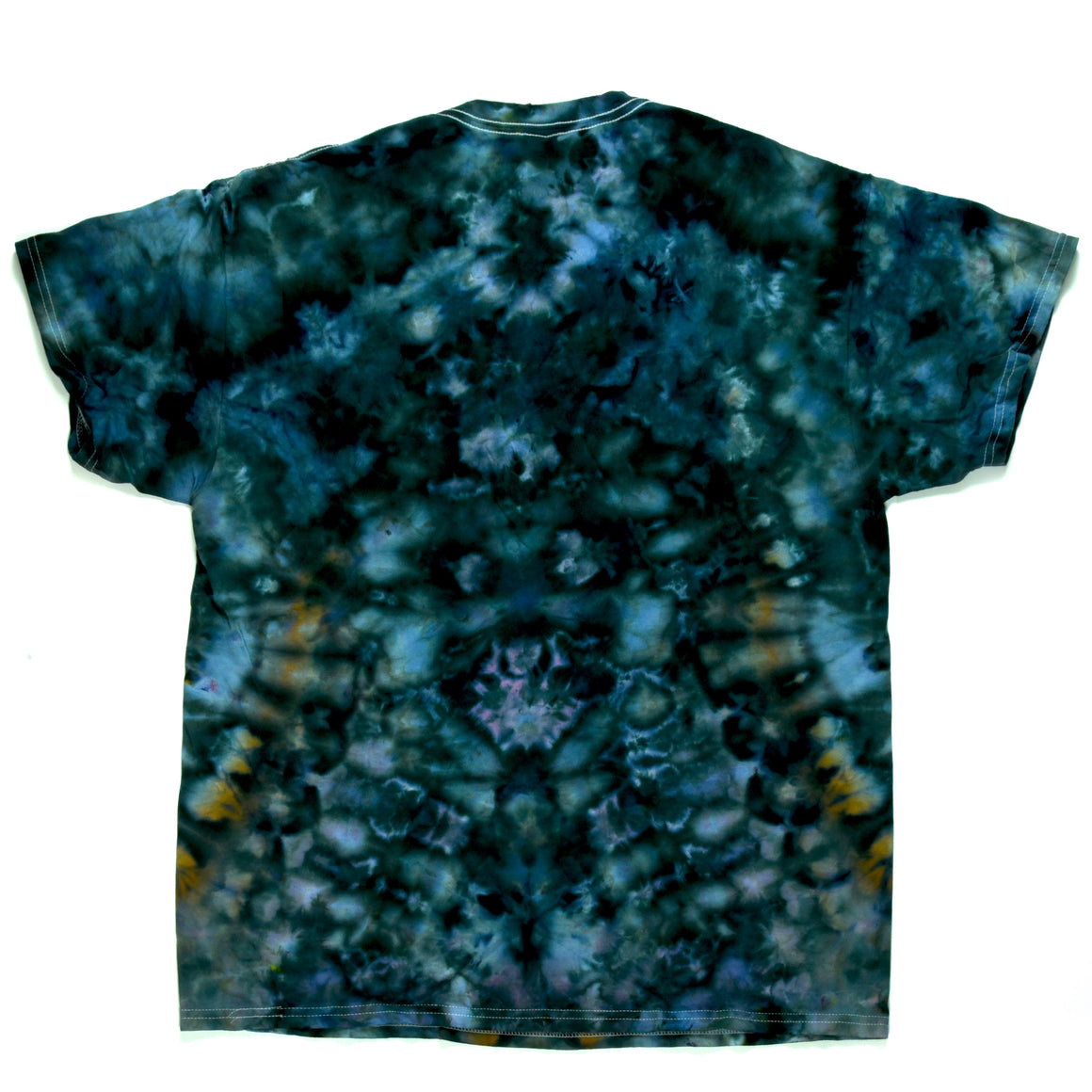 XL Tie Dye T-Shirt - Charcoal Rainbow Mandala