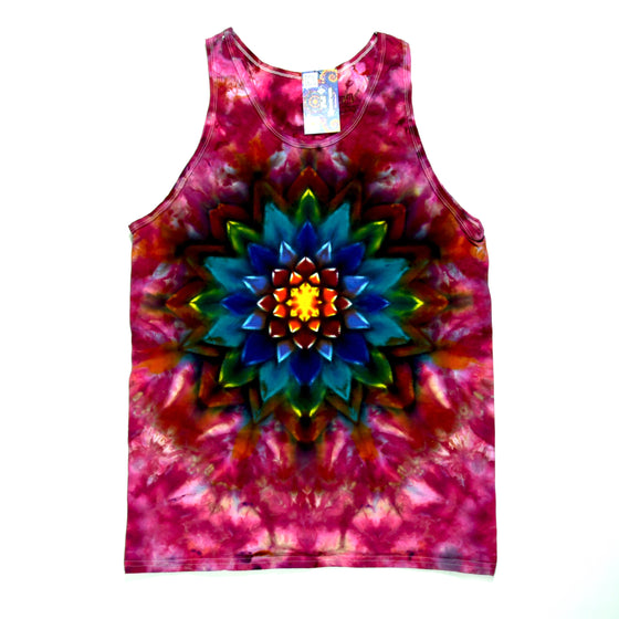 Large Tie Dye Tanktop - Pink Mandala