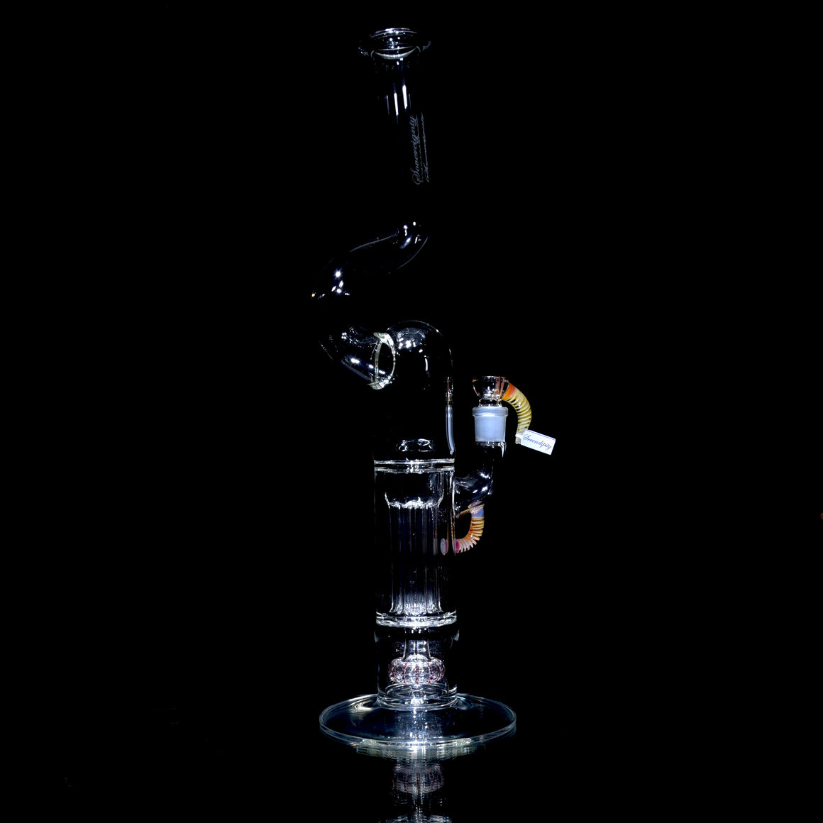 PA Natty-neck Peyote Pillar Tube w/ Straight Foot - Serendipity - 18mm Male