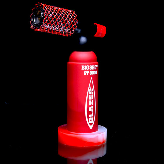 Limited Edition Big Shot GT8000 Butane Torch & Matching Mamba Guard/Base Set - Red/Glow White