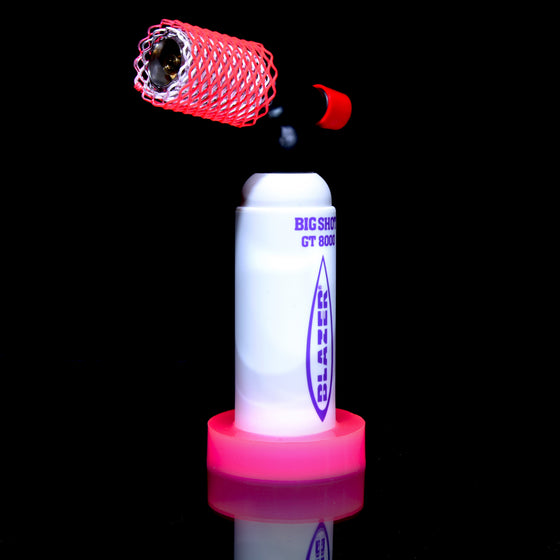 Limited Edition Big Shot GT8000 Butane Torch & Matching Mamba Guard/Base Set - UV Pink/White/Purple