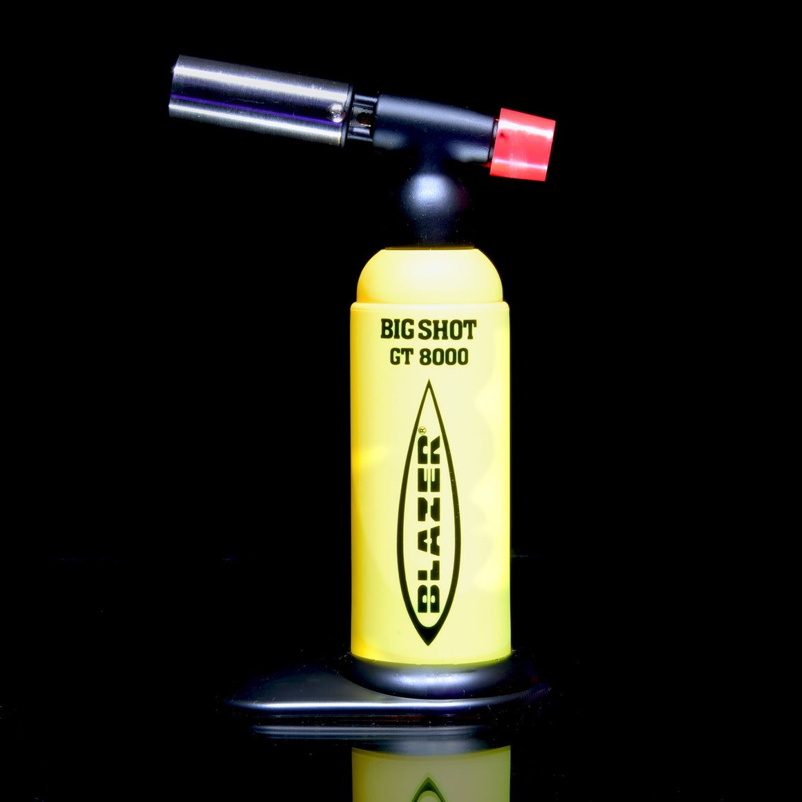 Limited Edition - Blazer Big Shot GT8000 Butane Torch w/ Removable Stand (Made in Japan) - UV Yellow/Black