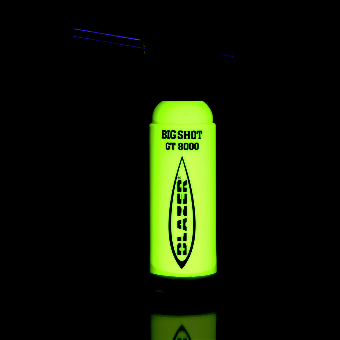 Limited Edition - Blazer Big Shot GT8000 Butane Torch w/ Removable Stand (Made in Japan) - UV Yellow/Black