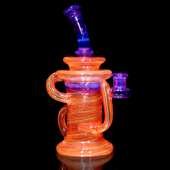 Full-Reticello Refined Klein Recycler - Royal Jelly/Orange - 10mm Female