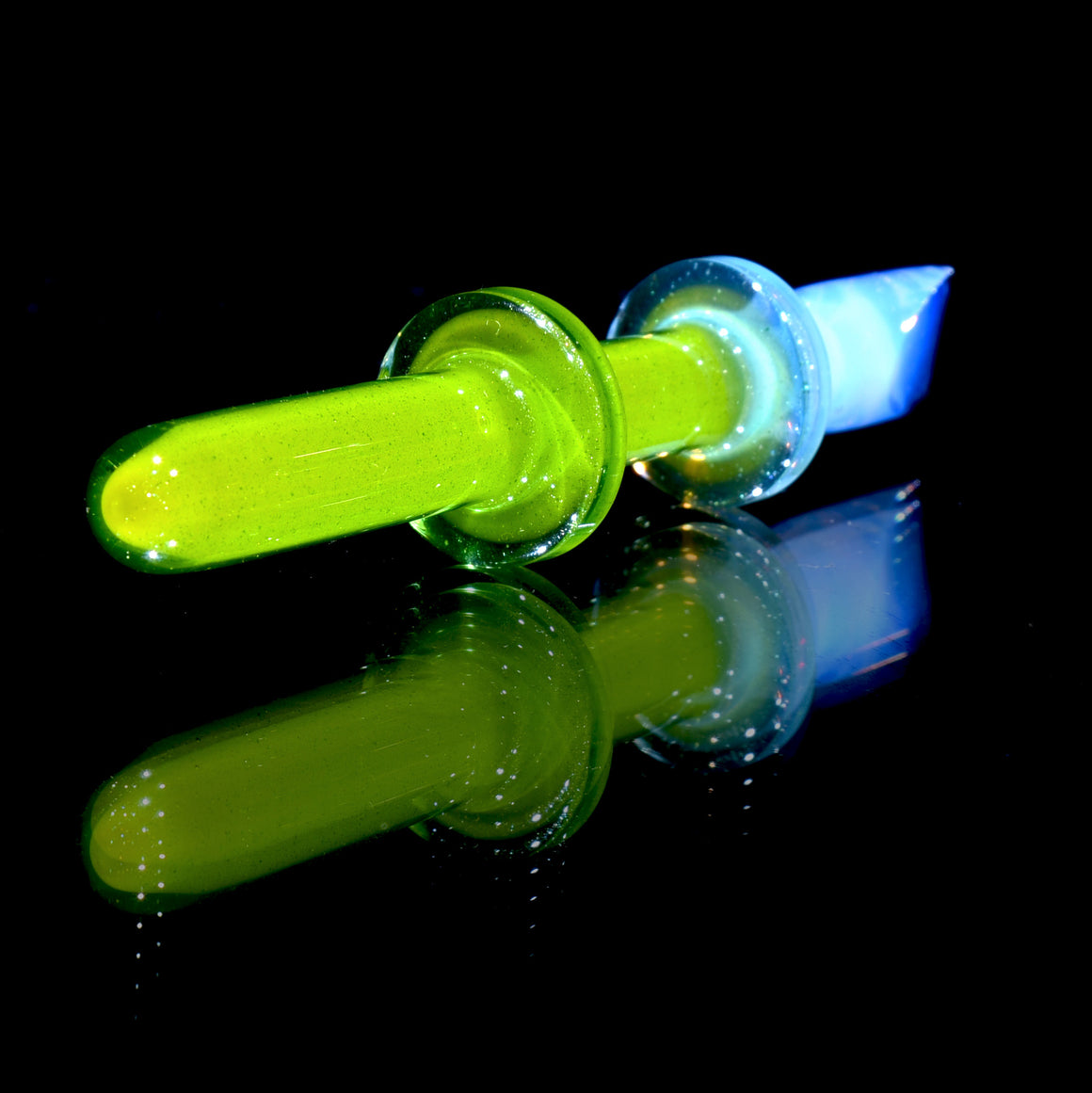 Coldworked Chisel/Flat Tip Dab Tool - Moonstone/Sparkly Lime Drop