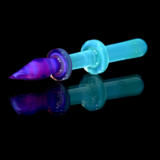 Coldworked Chisel/Flat Tip Dab Tool - Royal Jelly/Robin's Egg