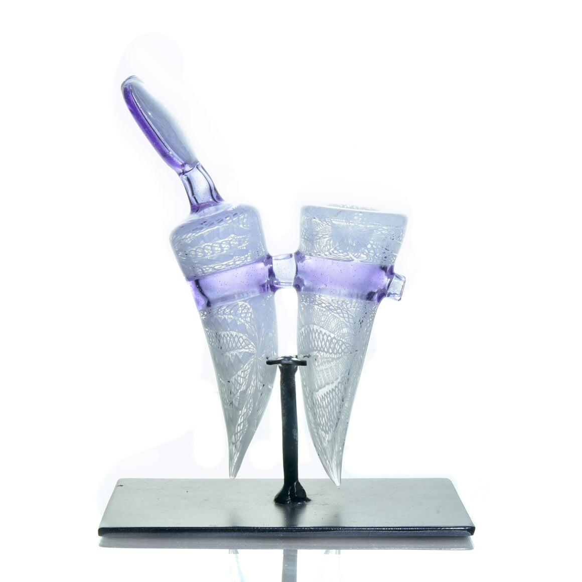 Collab - Fully-worked Zanfirico Floating G-Cycler & Sherlock Set - CFL Potion/White - 14mm Female