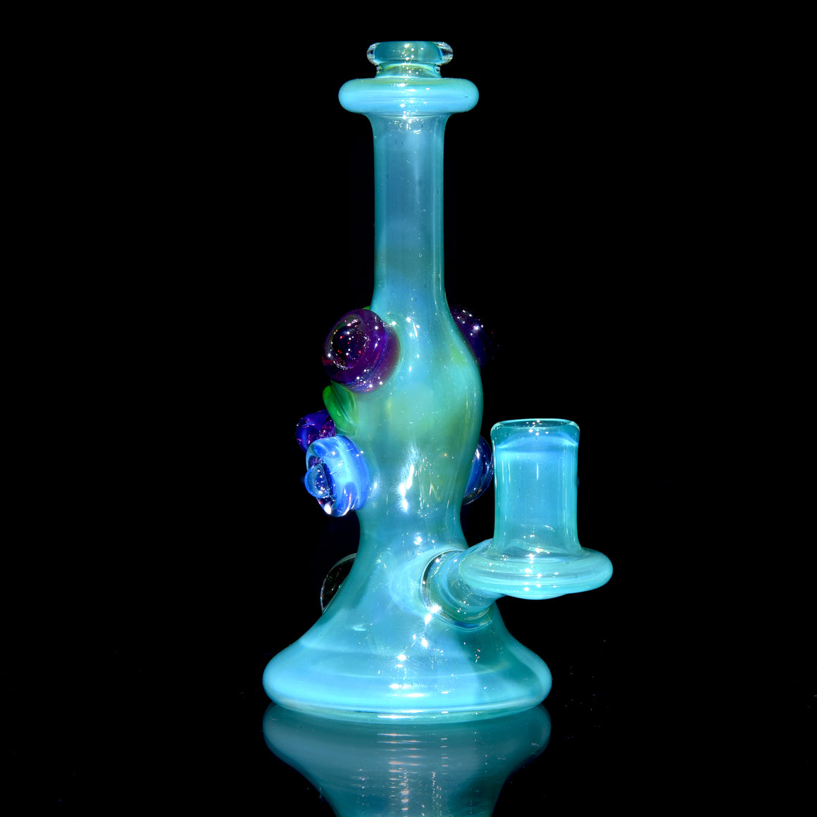 UV Reactive Fully-worked Mini Totem Hawk Rig w/ Opal - Sea Slyme - 10mm Female