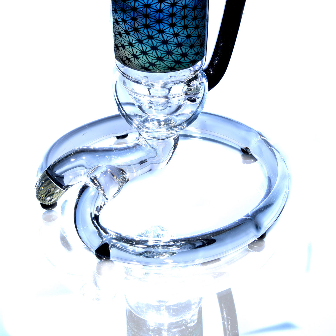 Collab Fume Stencil Double Ladder Perc Bubbler