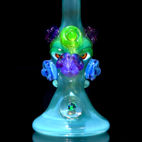 UV Reactive Fully-worked Mini Totem Hawk Rig w/ Opal - Sea Slyme - 10mm Female