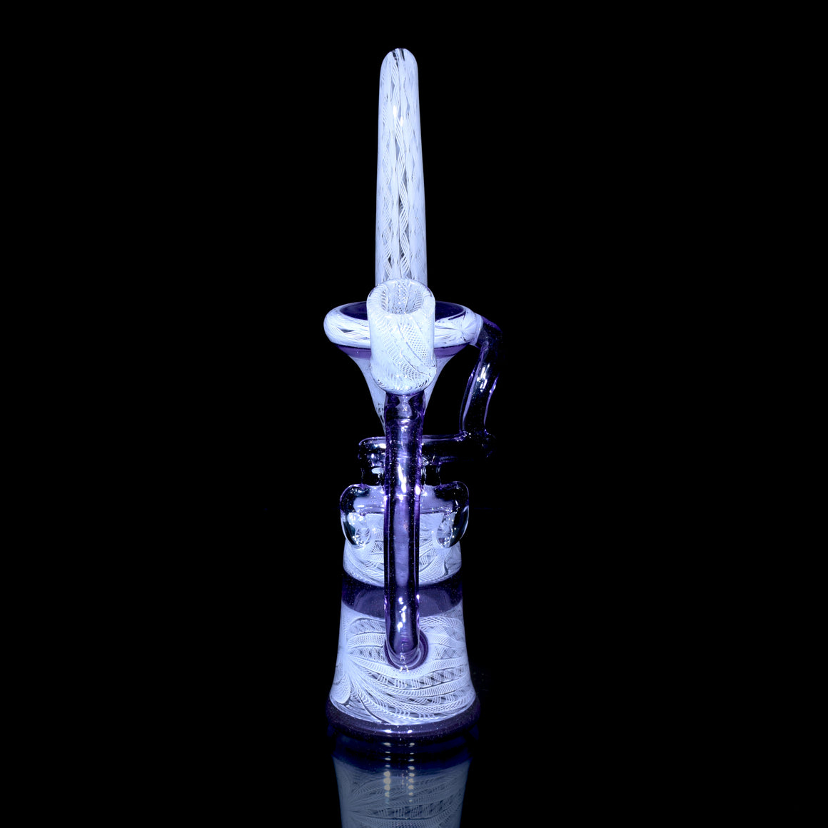 Collab - Fully-worked Zanfirico Floating G-Cycler & Sherlock Set - CFL Potion/White - 14mm Female