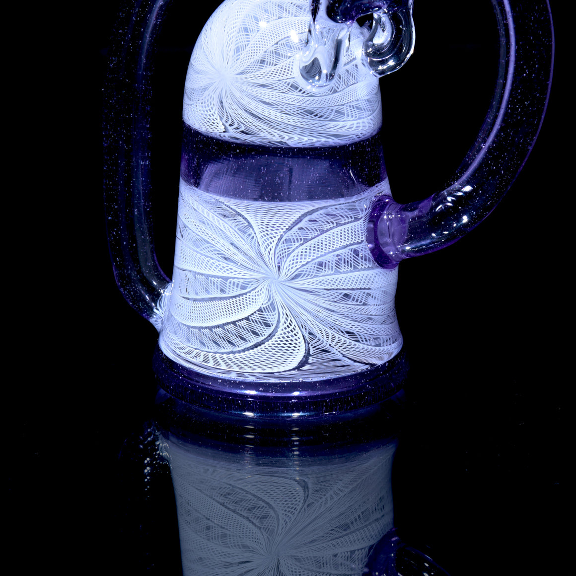 Collab - Fully-worked Zanfirico Floating G-Cycler & Sherlock Set - CFL Potion/White - 14mm Female