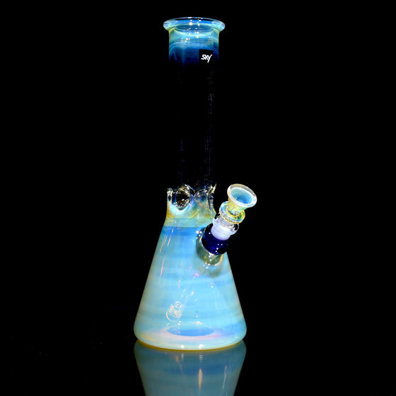 Mars - Fully-fumed Beaker Tube w/ Removable slitted downstem - 14mm Female