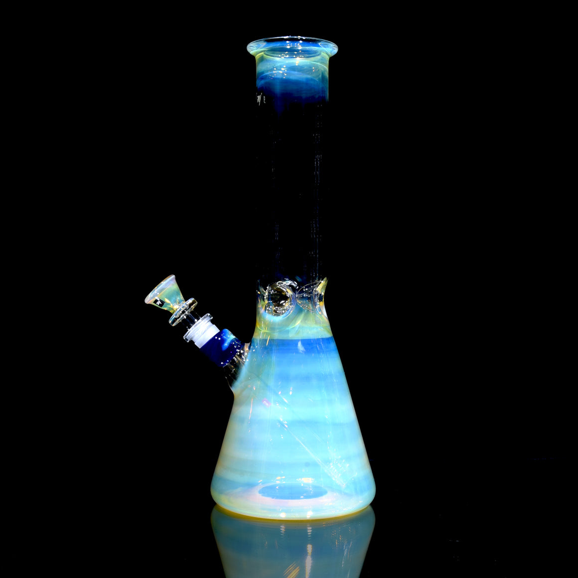 Mars - Fully-fumed Beaker Tube w/ Removable slitted downstem - 14mm Female