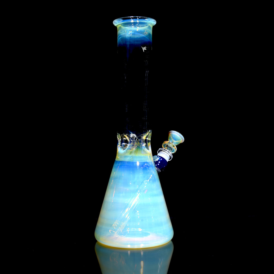 Mars - Fully-fumed Beaker Tube w/ Removable slitted downstem - 14mm Female