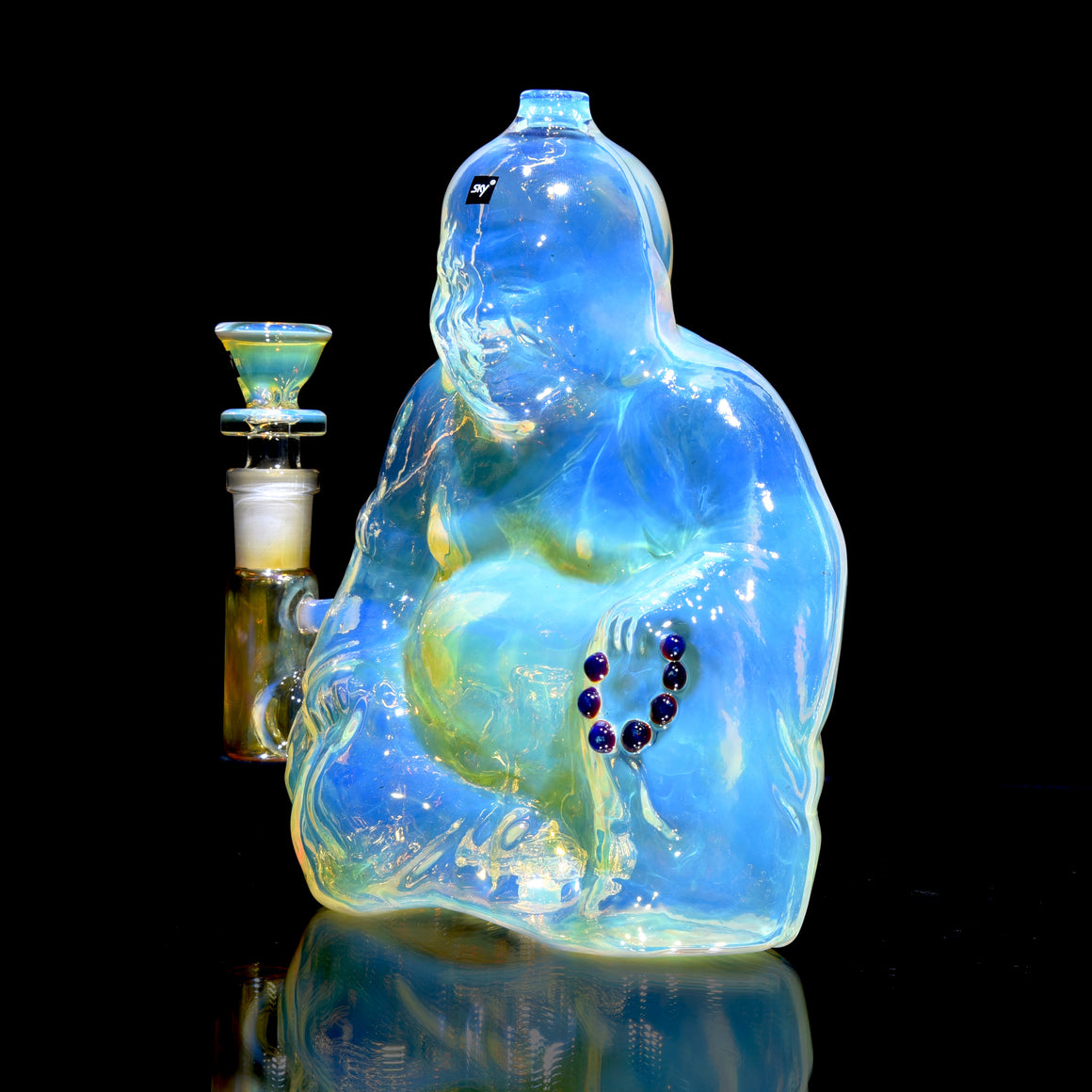 Buddha- Fully-fumed Cast Sculpture Rig w/ High-diffusion Circ Perc - 14mm Female