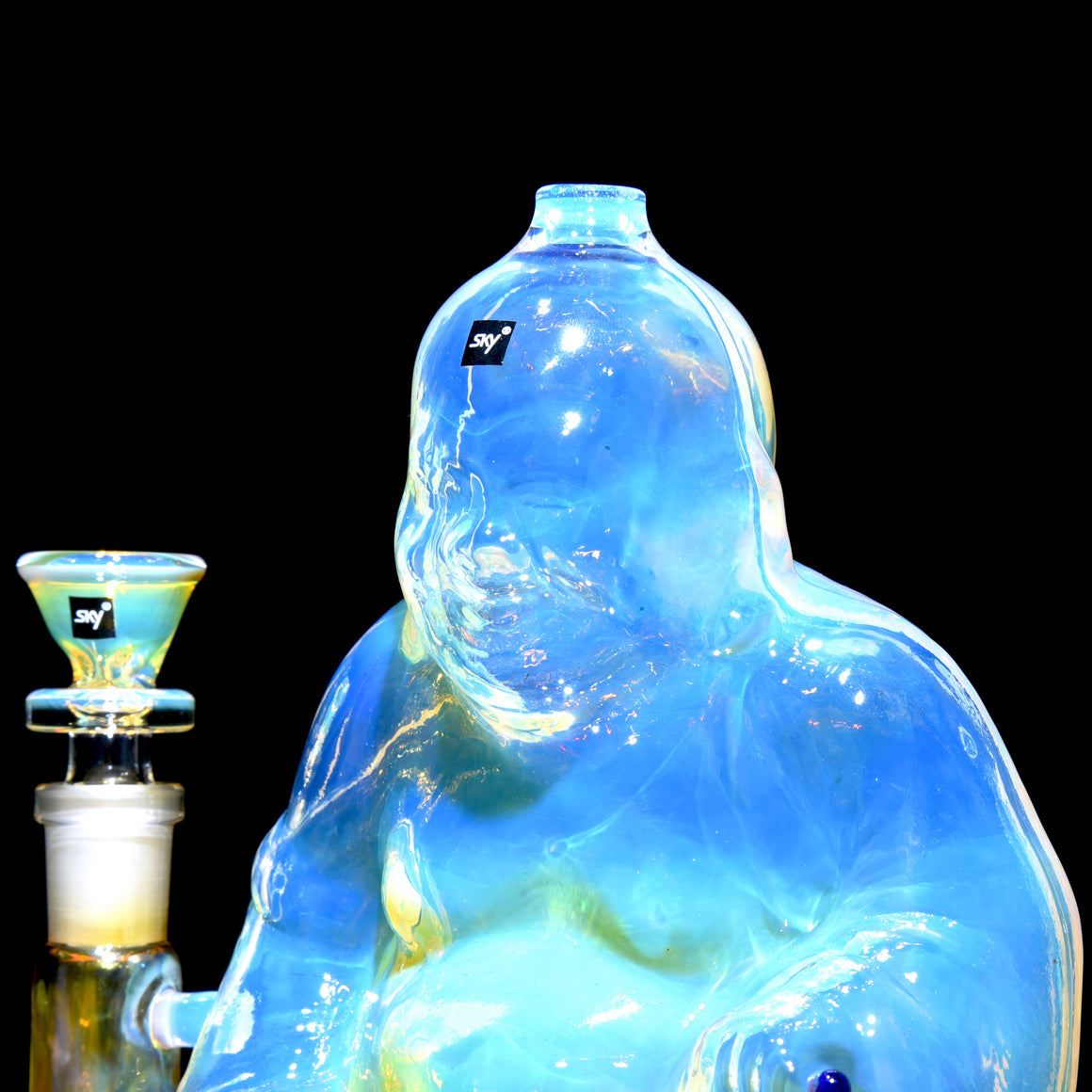 Buddha- Fully-fumed Cast Sculpture Rig w/ High-diffusion Circ Perc - 14mm Female