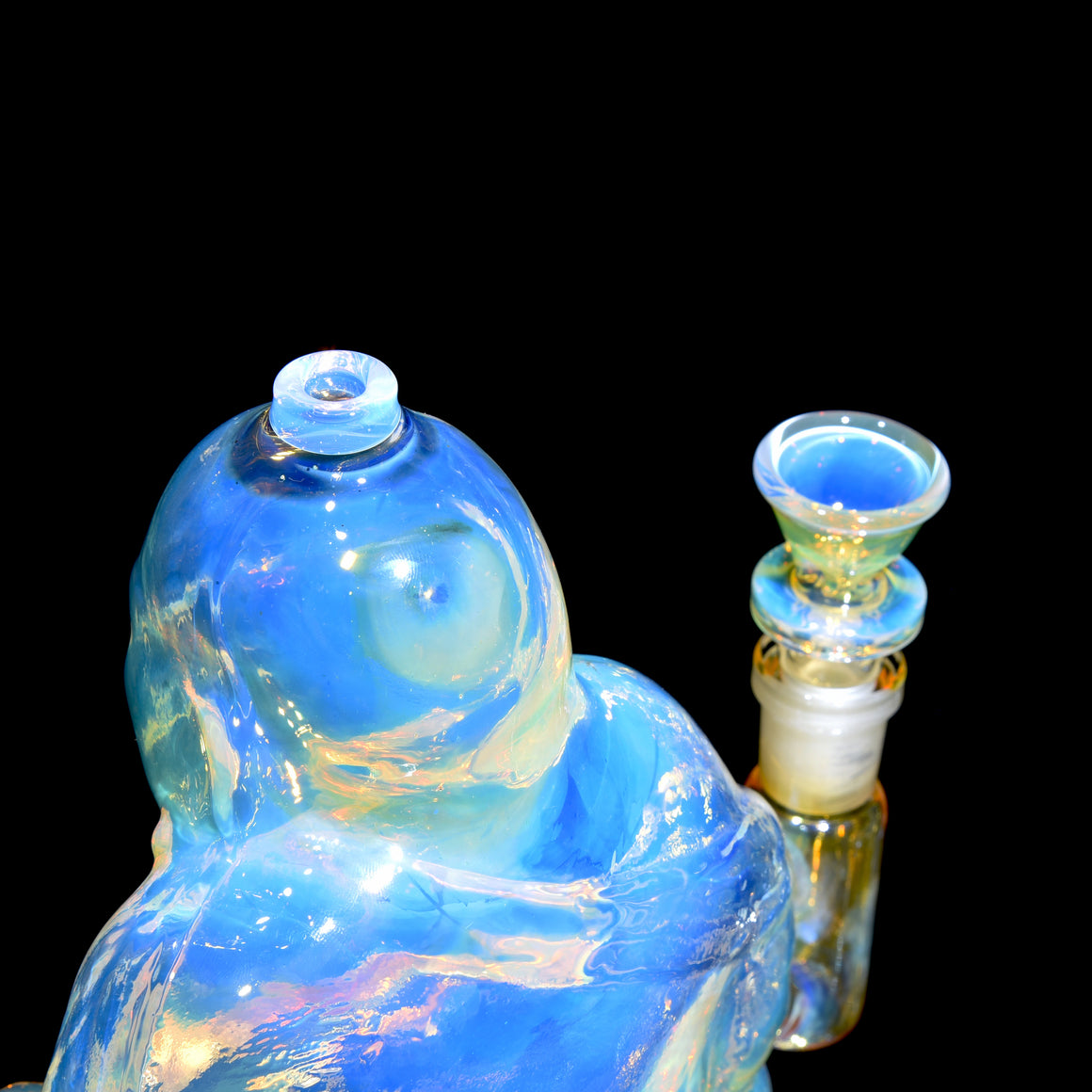 Buddha- Fully-fumed Cast Sculpture Rig w/ High-diffusion Circ Perc - 14mm Female
