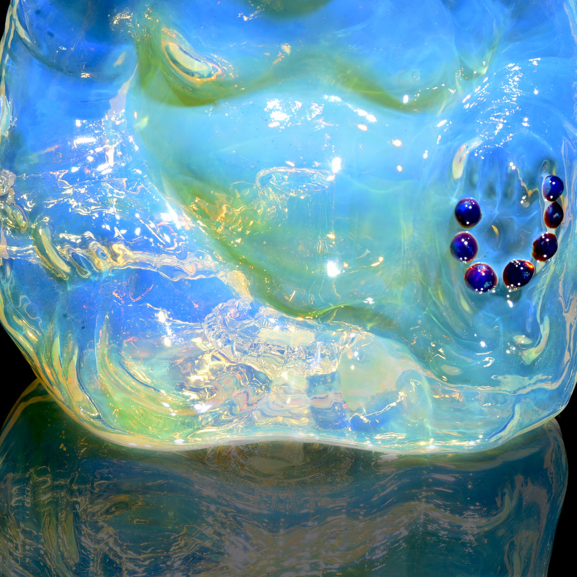 Buddha- Fully-fumed Cast Sculpture Rig w/ High-diffusion Circ Perc - 14mm Female
