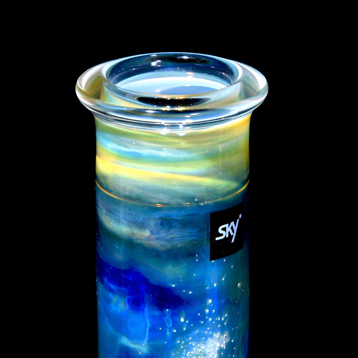 Saturn - Fully-fumed Double-Chamber Beaker Bong w/ Removable slitted downstem - 14mm Female