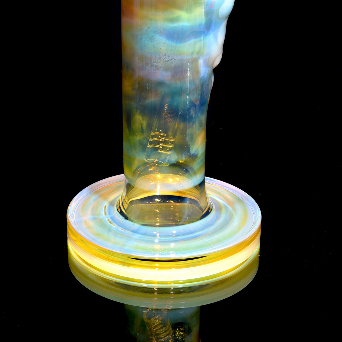 Neptune - Fully-fumed Straight Tube w/ Removable slitted downstem - 14mm Female