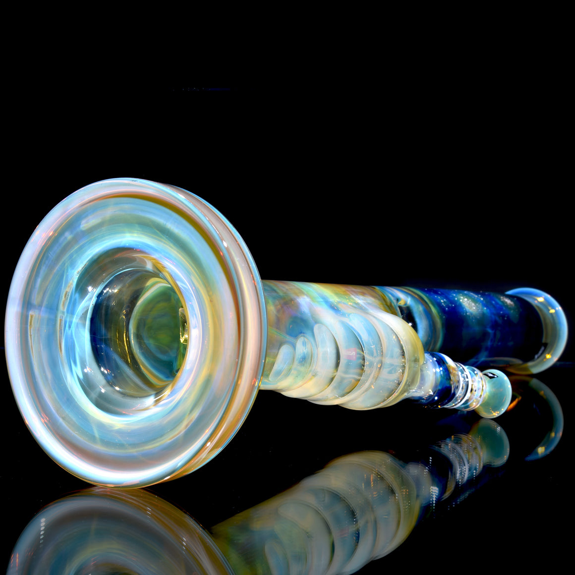 Neptune - Fully-fumed Straight Tube w/ Removable slitted downstem - 14mm Female