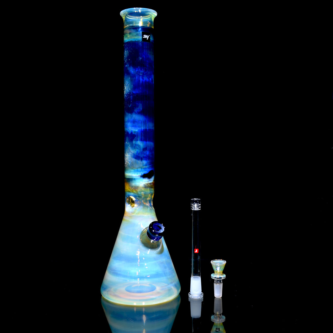 Venus - Fully-fumed Beaker Tube w/ Removable slitted downstem - 14mm Female