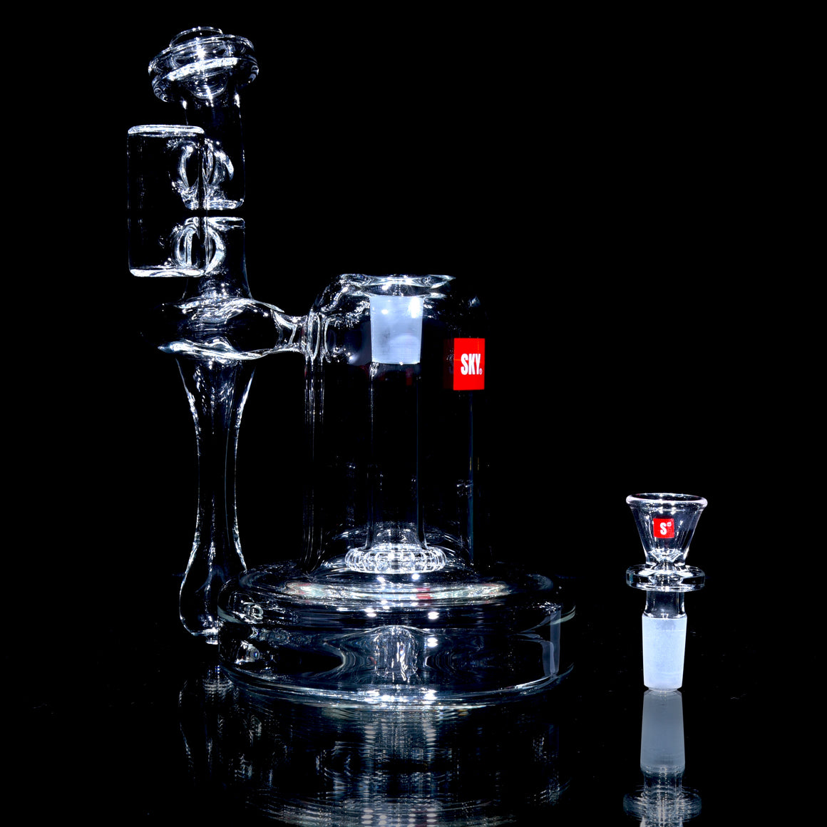 Clear Neutron RBR-style Recycler - 14mm Female