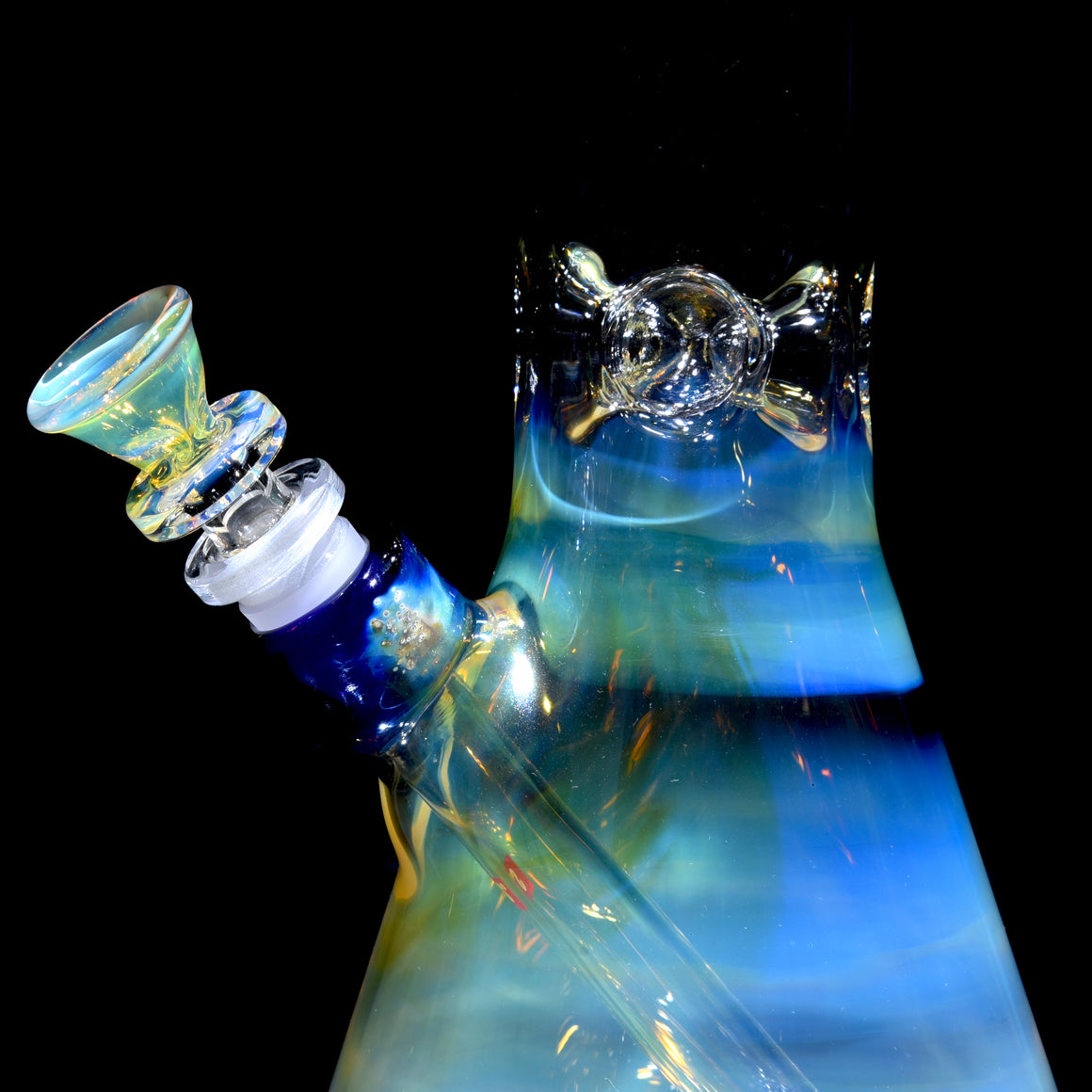 Mars - Fully-fumed Beaker Tube w/ Removable slitted downstem - 14mm Female
