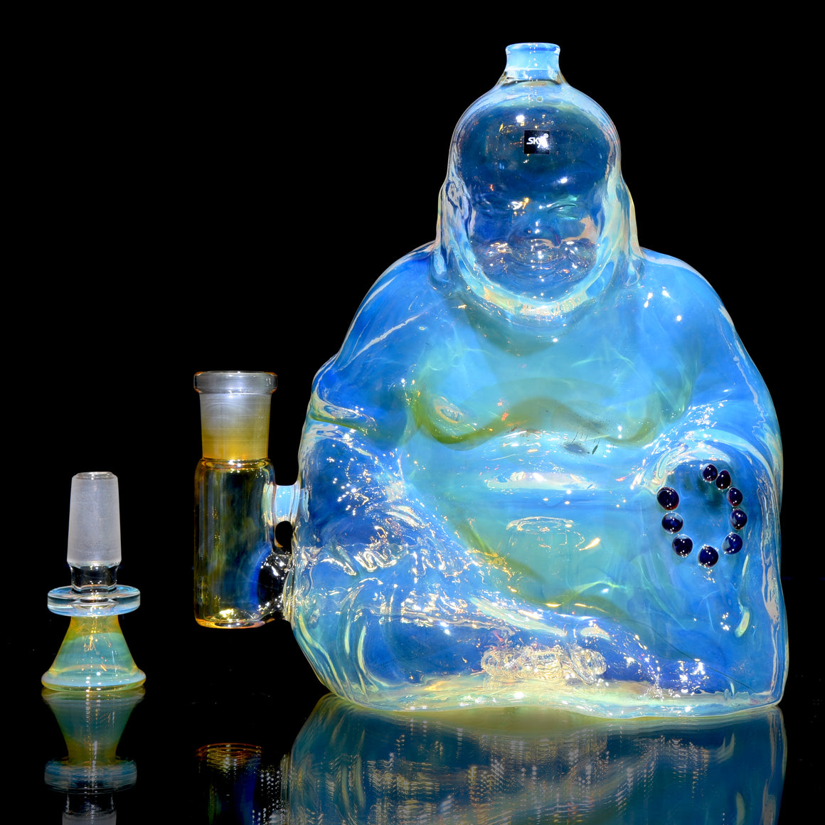 Buddha- Fully-fumed Cast Sculpture Rig w/ High-diffusion Circ Perc - 14mm Female