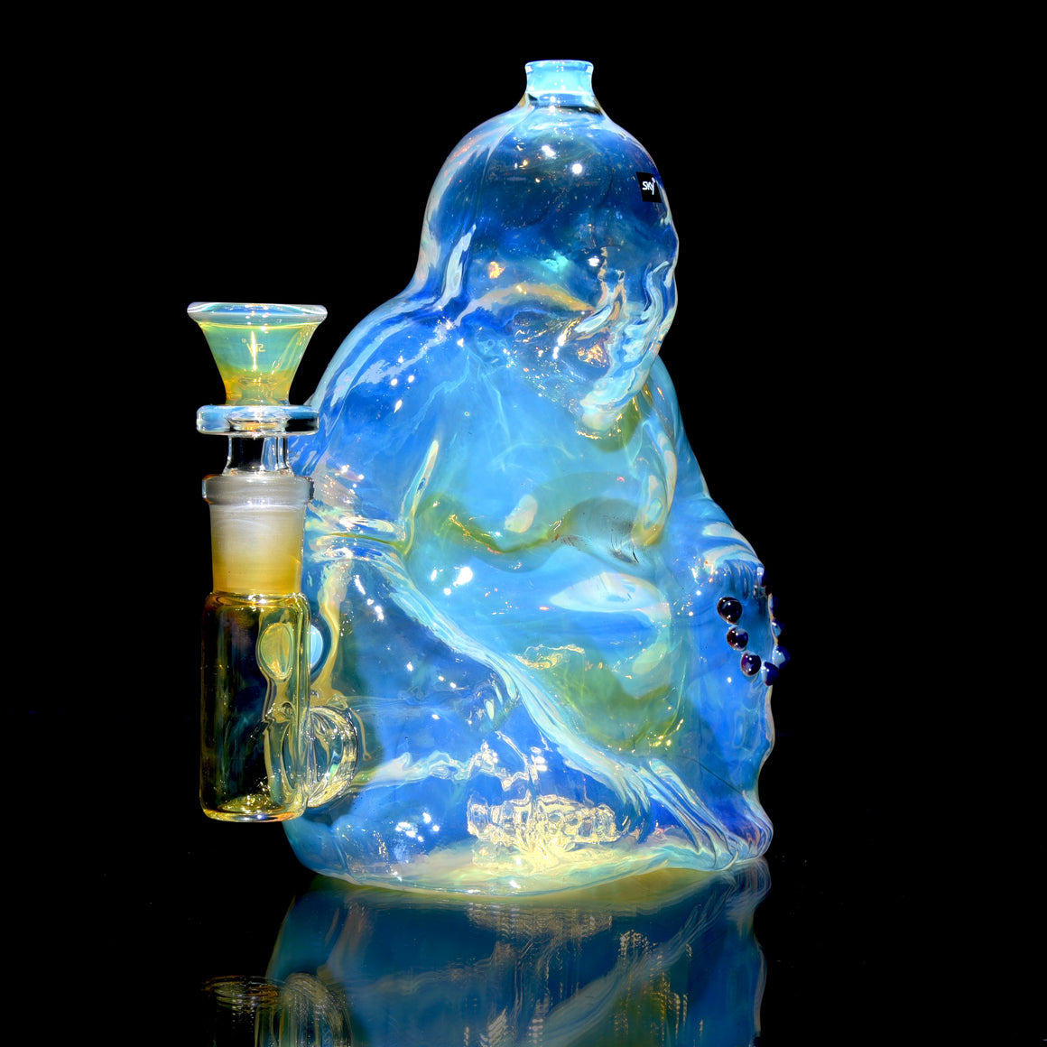 Buddha- Fully-fumed Cast Sculpture Rig w/ High-diffusion Circ Perc - 14mm Female