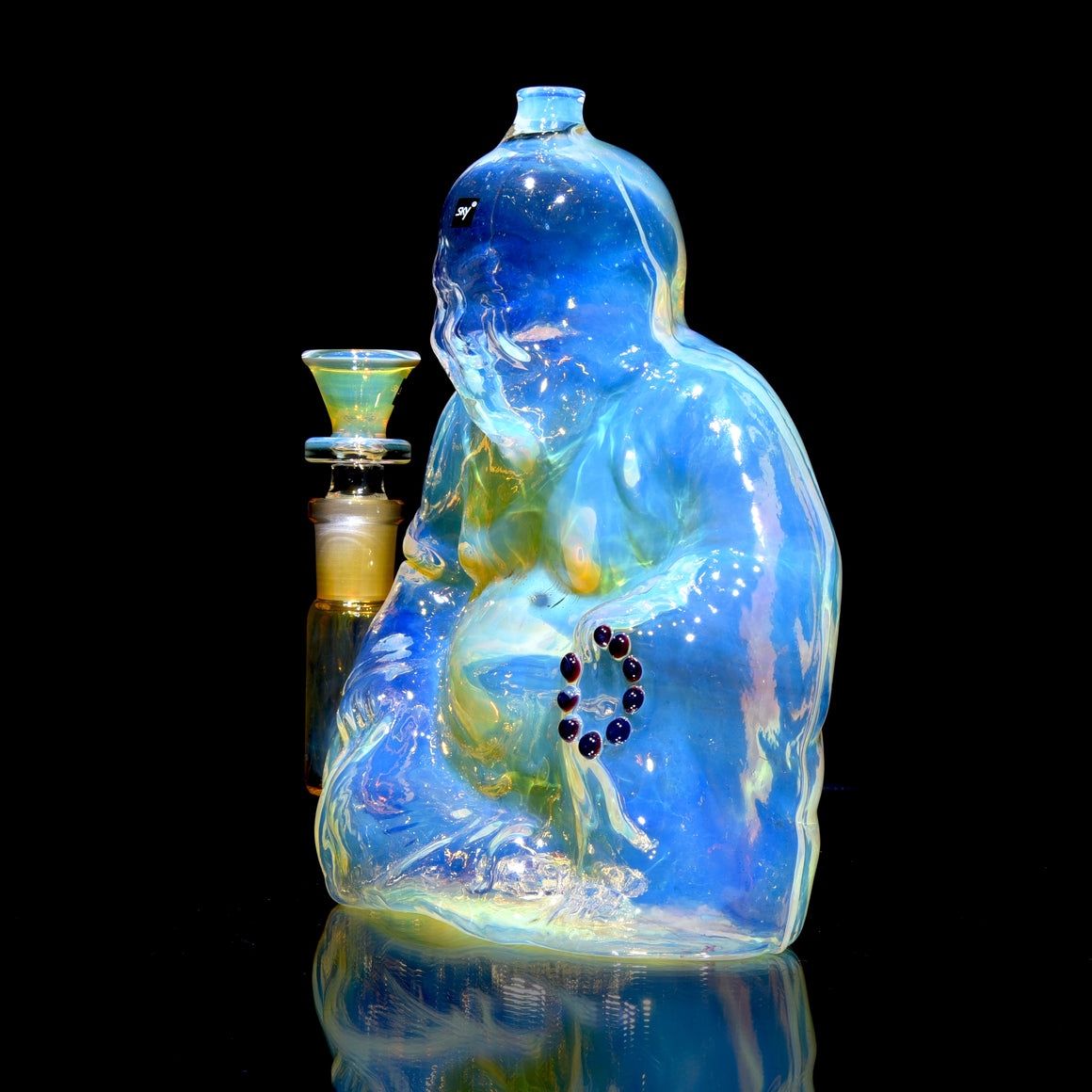 Buddha- Fully-fumed Cast Sculpture Rig w/ High-diffusion Circ Perc - 14mm Female