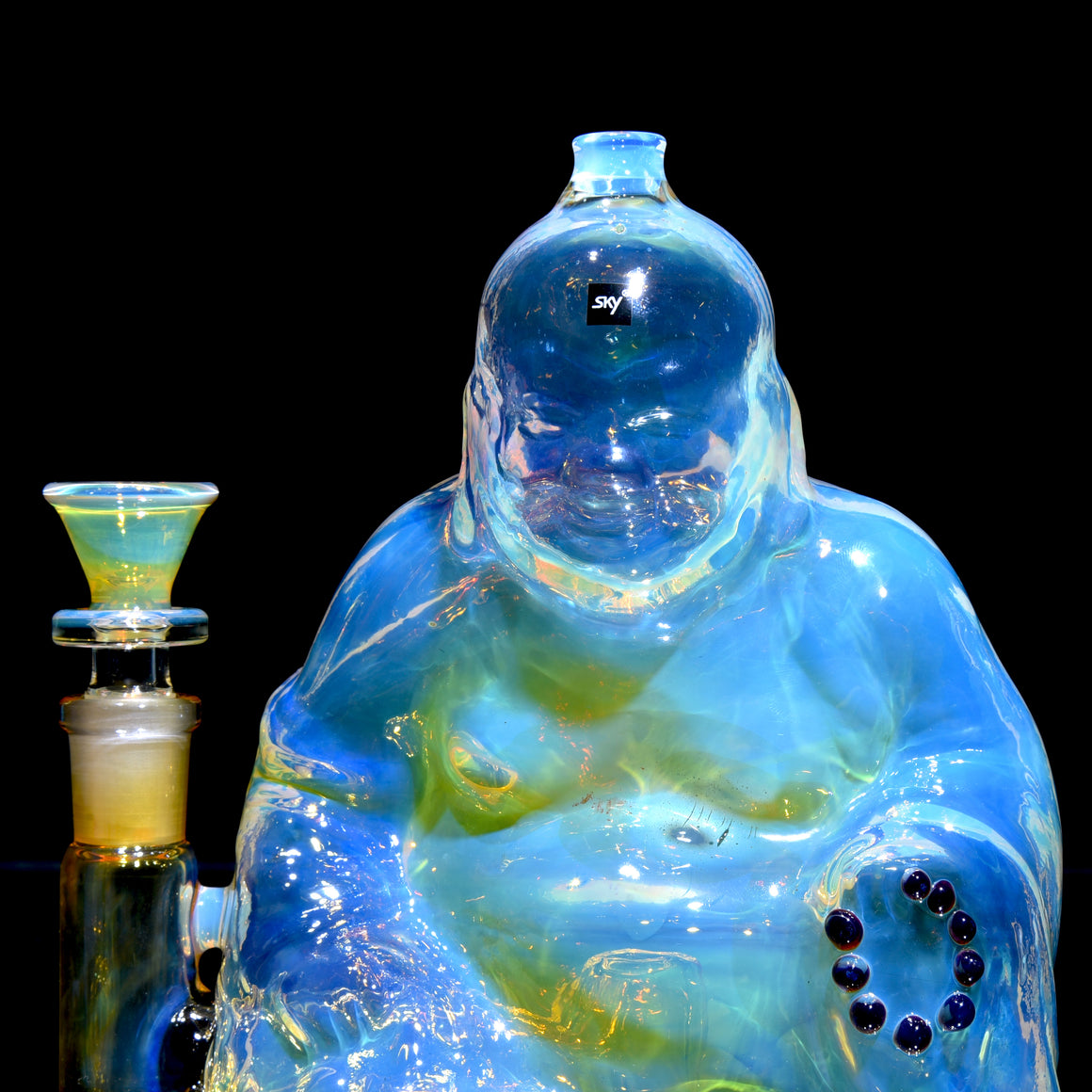 Buddha- Fully-fumed Cast Sculpture Rig w/ High-diffusion Circ Perc - 14mm Female
