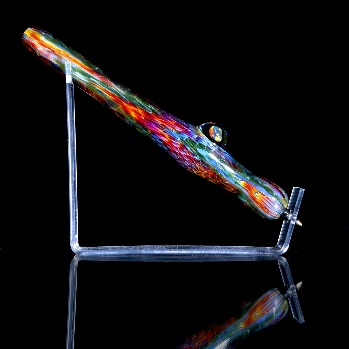 Opal Fantasy Glass Ballpoint Pen w/ Replaceable Bic Tip