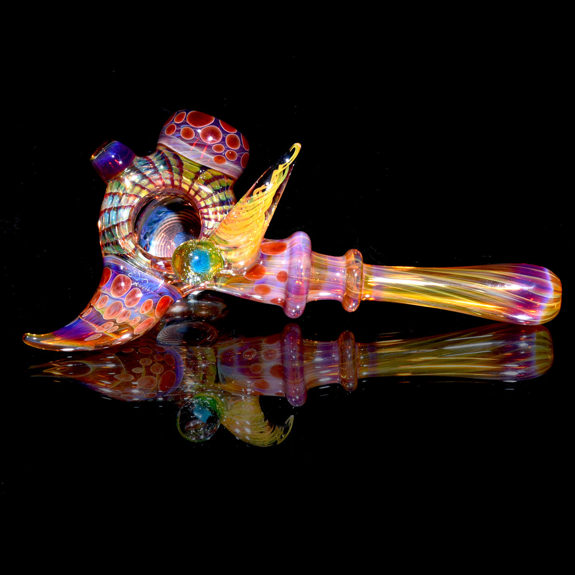 Amber Purple Wrap-n-Rake & Reticello Donut Sherlock