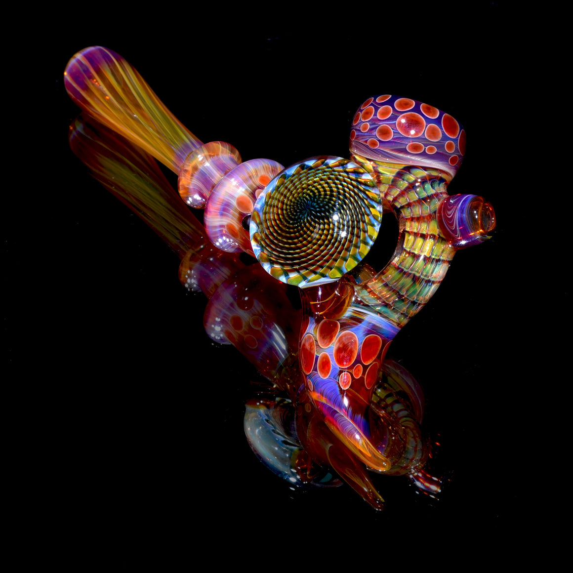 Amber Purple Wrap-n-Rake & Reticello Donut Sherlock