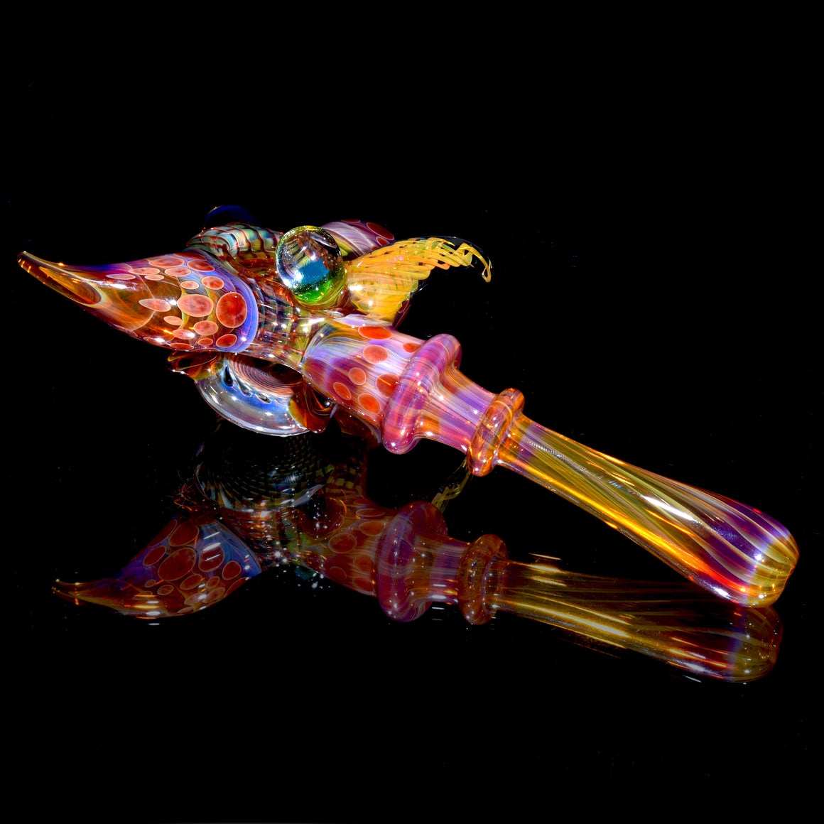 Amber Purple Wrap-n-Rake & Reticello Donut Sherlock