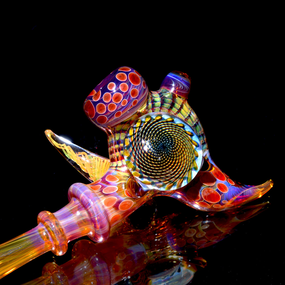 Amber Purple Wrap-n-Rake & Reticello Donut Sherlock