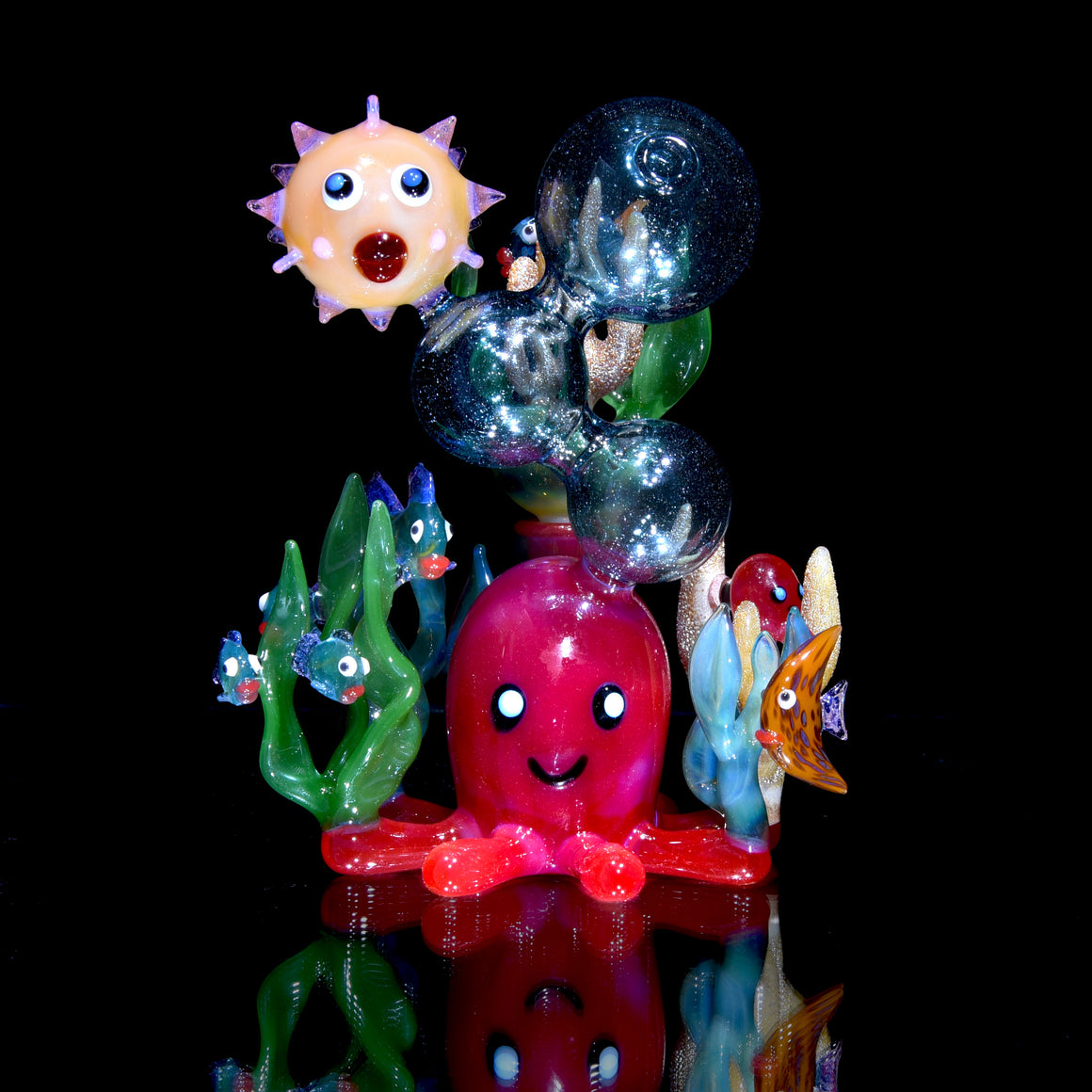 "Blooper" Oceanic Reef Scene Rig w/ Matching Cap - 10mm Female