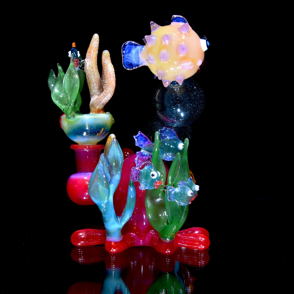 "Blooper" Oceanic Reef Scene Rig w/ Matching Cap - 10mm Female
