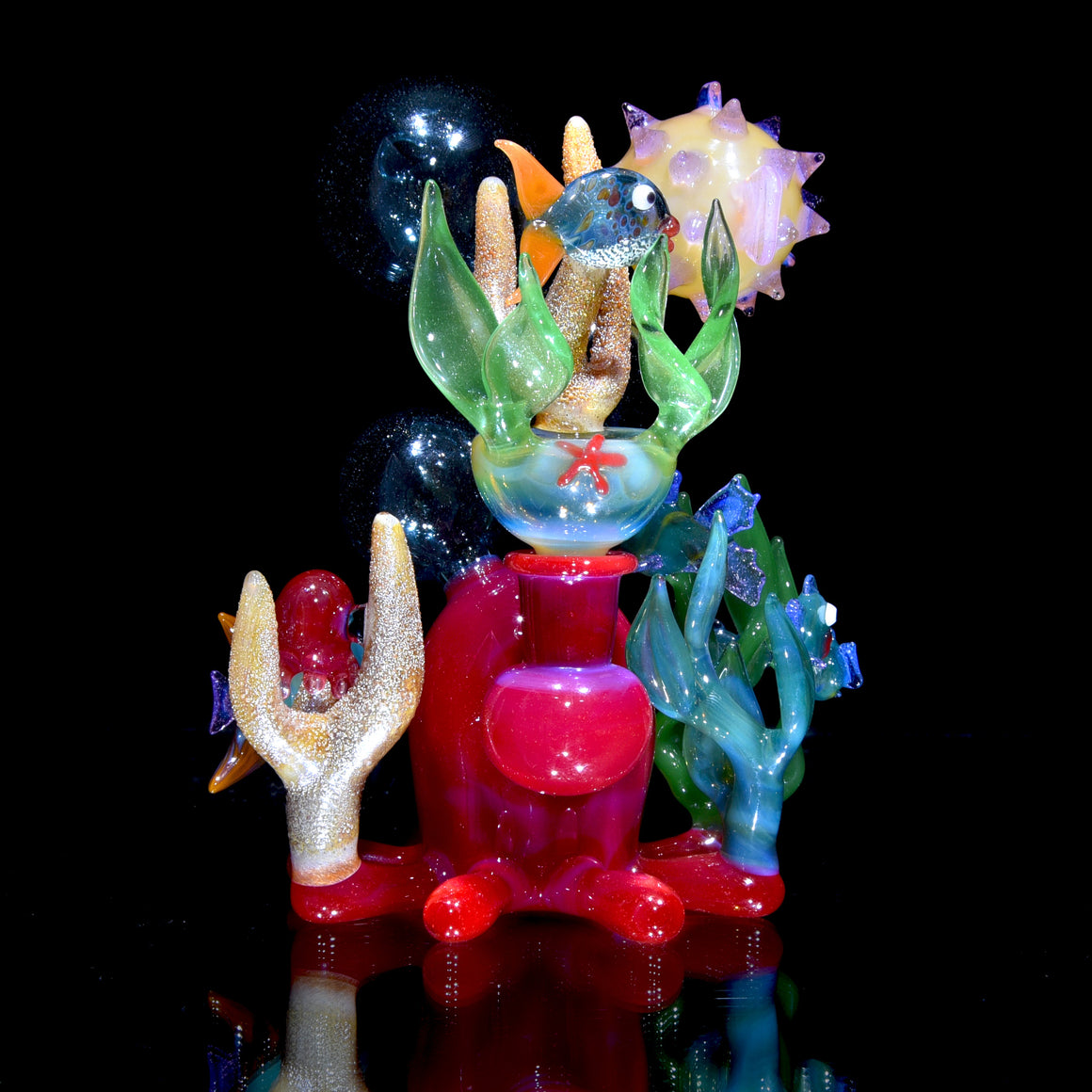 "Blooper" Oceanic Reef Scene Rig w/ Matching Cap - 10mm Female