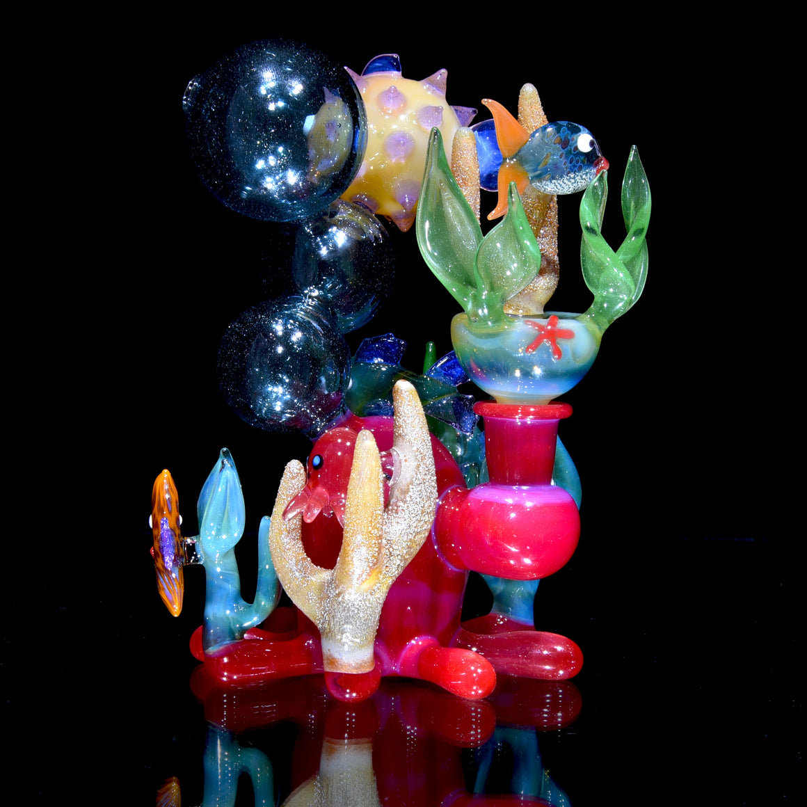 "Blooper" Oceanic Reef Scene Rig w/ Matching Cap - 10mm Female