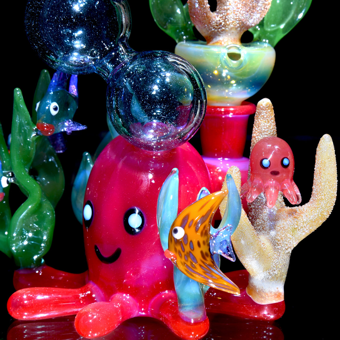 "Blooper" Oceanic Reef Scene Rig w/ Matching Cap - 10mm Female