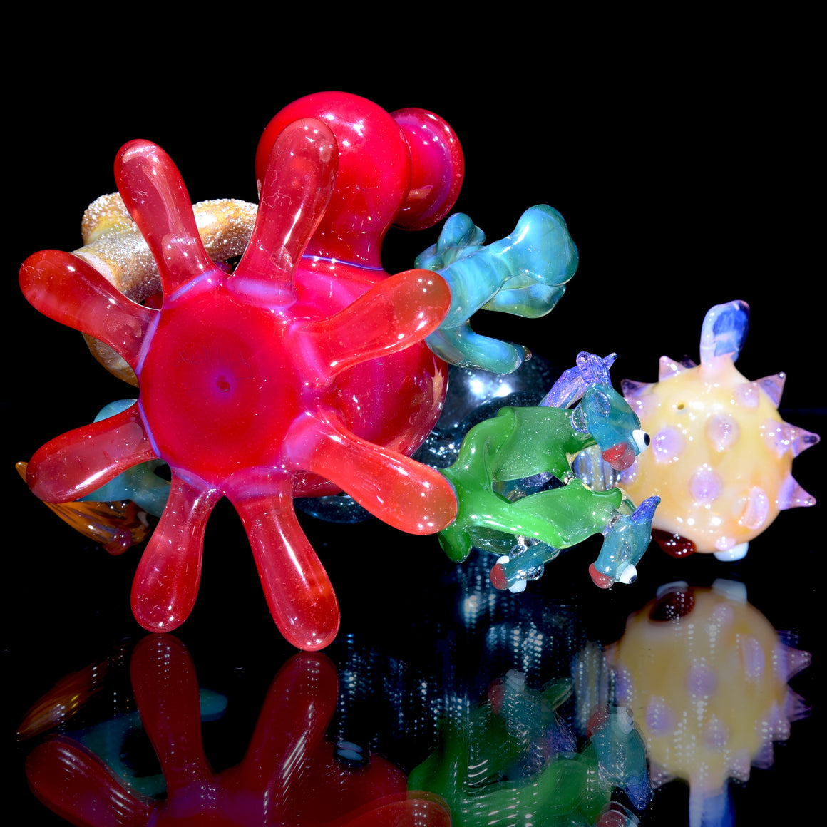 "Blooper" Oceanic Reef Scene Rig w/ Matching Cap - 10mm Female