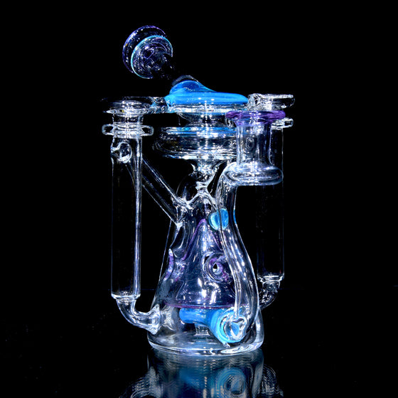 R2 Cone Double-uptake Swiss Recycler - Meta-Terrania/Purple Amethyst - 14mm Female