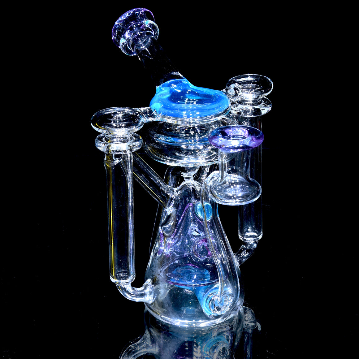 R2 Cone Double-uptake Swiss Recycler - Meta-Terrania/Purple Amethyst - 14mm Female